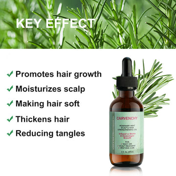 Carvenchy Rosemary Mint Scalp And Hair Strenghtening Oil